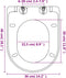 vidaXL - Toiletbril - soft-close - met - quick-release - ontwerp - zwart