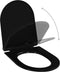 vidaXL - Toiletbril - soft-close - met - quick-release - ontwerp - zwart
