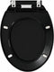 vidaXL - Toiletbril - soft-close - met - quick-release - ontwerp - zwart