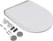 vidaXL - Toiletbril - soft-close - met - quick-release - ontwerp - vierkant - wit