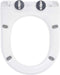 vidaXL - Toiletbril - soft-close - met - quick-release - ontwerp - wit