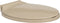 vidaXL - Toiletbril - soft-close - ovaal - beige