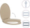 vidaXL - Toiletbril - soft-close - ovaal - beige