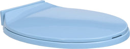 vidaXL - Toiletbril - soft-close - ovaal - blauw