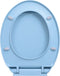vidaXL - Toiletbril - soft-close - ovaal - blauw