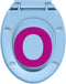 vidaXL - Toiletbril - soft-close - ovaal - blauw