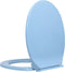 vidaXL - Toiletbril - soft-close - ovaal - blauw