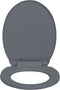 vidaXL - Toiletbril - soft-close - ovaal - grijs