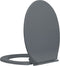 vidaXL - Toiletbril - soft-close - ovaal - grijs