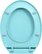 vidaXL - Toiletbril - soft-close - ovaal - groen