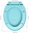 vidaXL - Toiletbril - soft-close - ovaal - groen