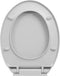 vidaXL - Toiletbril - soft-close - ovaal - lichtgrijs