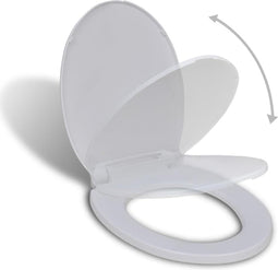 vidaXL - Toiletbril - soft-close - ovaal - wit