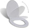 vidaXL - Toiletbril - soft-close - ovaal - wit
