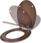 vidaXL - Toiletbril - soft-close - simpel - ontwerp - MDF - bruin