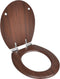 vidaXL - Toiletbril - soft-close - simpel - ontwerp - MDF - bruin