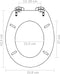 vidaXL - Toiletbril - soft-close - simpel - ontwerp - MDF - bruin