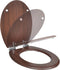 vidaXL - Toiletbril - soft-close - simpel - ontwerp - MDF - bruin