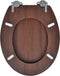 vidaXL - Toiletbril - soft-close - simpel - ontwerp - MDF - bruin