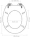 vidaXL - Toiletbril - soft-close - simpel - ontwerp - MDF - wit