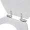 vidaXL - Toiletbril - soft-close - simpel - ontwerp - MDF - wit