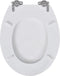 vidaXL - Toiletbril - soft-close - simpel - ontwerp - MDF - wit