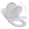 vidaXL - Toiletbril - soft-close - vierkant - wit