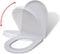 vidaXL - Toiletbril - soft-close - vierkant - wit