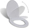 vidaXL - Toiletbril - soft-close - vierkant - wit