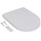 vidaXL - Toiletbril - soft-close - vierkant - wit
