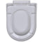 vidaXL - Toiletbril - soft-close - vierkant - wit