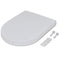 vidaXL - Toiletbril - soft-close - vierkant - wit