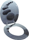 vidaXL - Toiletbril - stenen - MDF