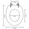 vidaXL - Toiletbril - stenen - MDF