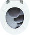 vidaXL - Toiletbril - stenen - MDF