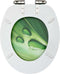 vidaXL - Toiletbrillen - met - soft-close - deksel - 2 - st - waterdruppel - MDF - groen