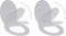 vidaXL - Toiletbrillen - met - soft-close - deksels - 2 - st - kunststof - wit