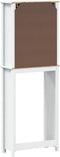 vidaXL - Toiletmeubel - BERG - 60x27x164,5 - cm - massief - hout - wit