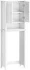 vidaXL - Toiletmeubel - BERG - 60x27x164,5 - cm - massief - hout - wit