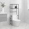 vidaXL - Toiletrek - 2-laags - 53,5x28x143 - cm - ijzer - grijs