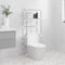 vidaXL - Toiletrek - 2-laags - 53,5x28x143 - cm - ijzer - grijs