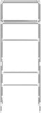 vidaXL - Toiletrek - 2-laags - 53,5x28x143 - cm - ijzer - grijs