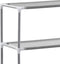 vidaXL - Toiletrek - 2-laags - 53,5x28x143 - cm - ijzer - grijs