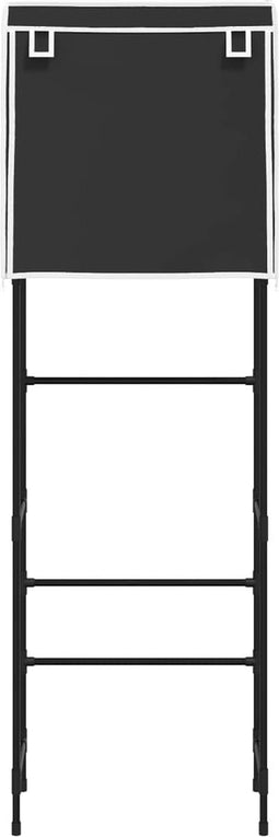 vidaXL - Toiletrek - 2-laags - 56x30x170 - cm - ijzer - blauw