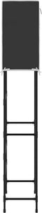 vidaXL - Toiletrek - 2-laags - 56x30x170 - cm - ijzer - blauw
