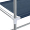 vidaXL - Toiletrek - 2-laags - 56x30x170 - cm - ijzer - blauw