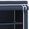 vidaXL - Toiletrek - 2-laags - 56x30x170 - cm - ijzer - blauw