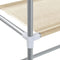 vidaXL - Toiletrek - 2-laags - 56x30x170 - cm - ijzer - crèmekleurig