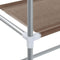 vidaXL - Toiletrek - 2-laags - 56x30x170 - cm - ijzer - zwartbruin