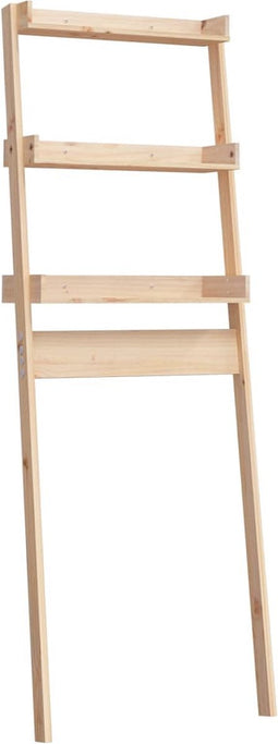 vidaXL - Toiletrek - 63,5x32x179 - cm - massief - grenenhout